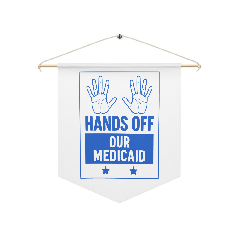 Hands Off _Pennant banner