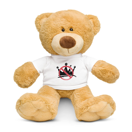 No Kings Teddy bear with a t-shirt